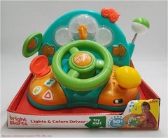 Bright Starts Lights & Colors Driver Steering Wheel Baby Toy SEE DETAILS