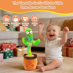 FAYOUCZ Baby Toys Dancing Talking Cactus 5.8 inches,