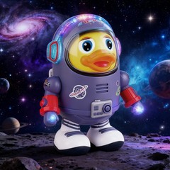 Dancing Space Duck Toy for Kids with Music & Lights – Electric Waddling Fun Gift