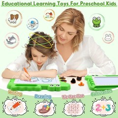 Educational Magnetic Drawing Board with Non-Toxic Stamps – Ideal Gift for Kids
