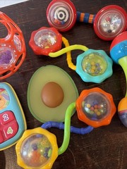 Infant/Toddler/Baby Lot Of Baby Toys Teething Variety Lot Of 8