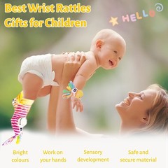 Soft Sensory Baby Socks Rattles Set – Cartoon Animal Toys for Infants 0-3 Years