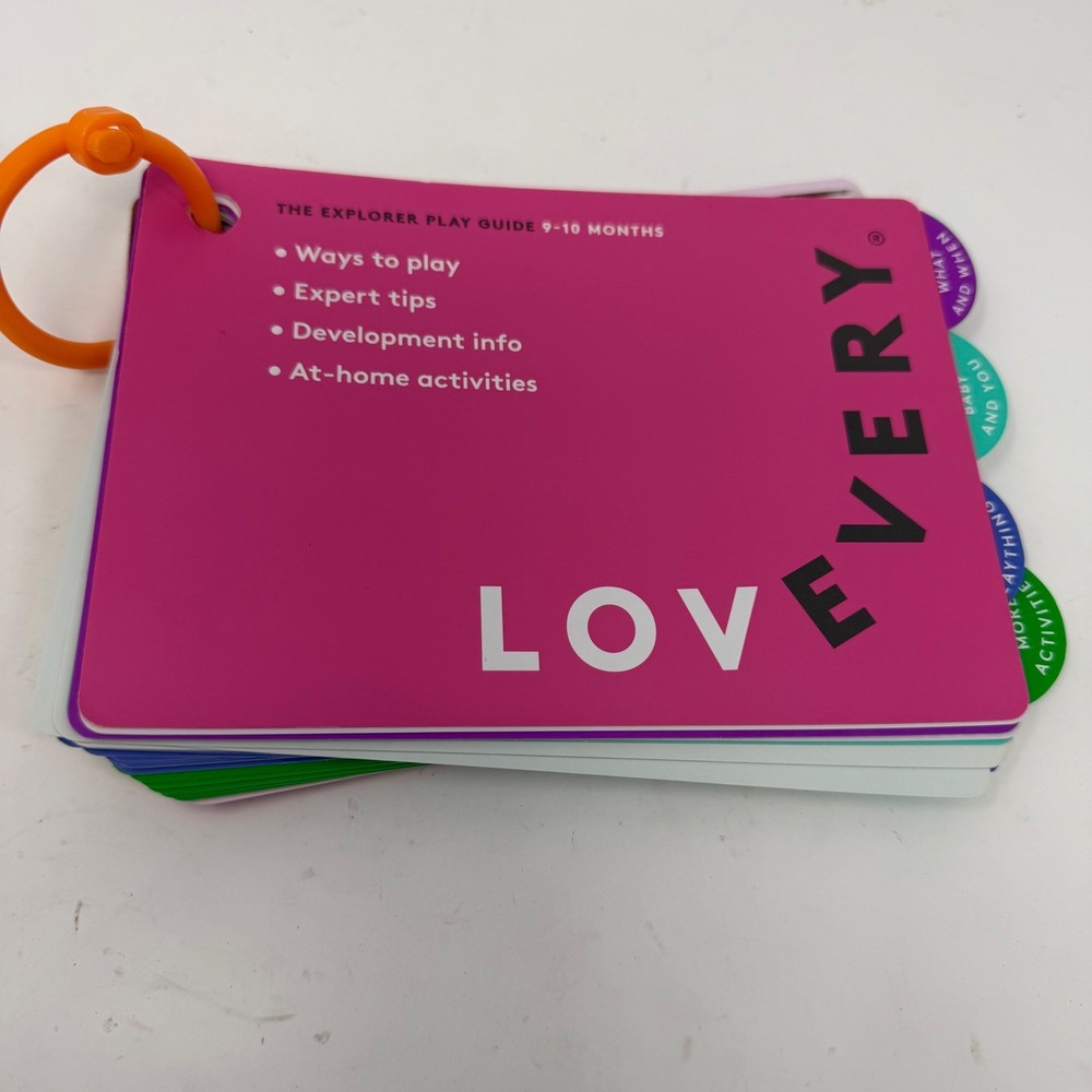 Lovevery The Explorer Play Guide 9-10 Months Baby Development Activity Booklet
