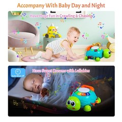 Baby Toys 6 to 12 Months Crawling Turtle Musical Infant Toy for 12 Months Old…