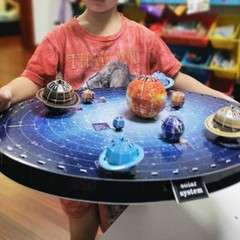Solar System Eight Planets 3D Paper Puzzle Building Model Toy Universe Space Set