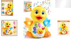 Light-Up Crawling Duck for Toddlers – Educational & Interactive Baby Toy