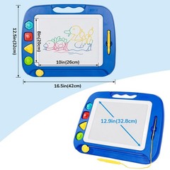 SGILE Toddler Toys for Kids, Large Magnetic (16.5″ x 12.5″), Blue