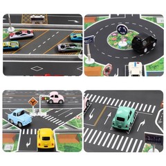 Interactive City Traffic Mat Waterproof 130x100CM Nonwoven Fabric