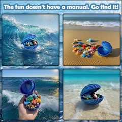 20PCS Ocean Animal Set,3D Printed Shells， 3D Printed Mini Sea Animals Articul…