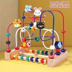 Super Bead Maze Wood Shapes twist wire puzzle toy baby infant toddler kid child