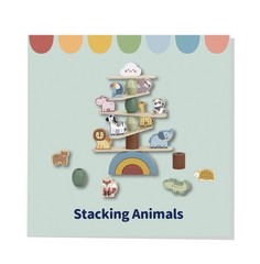 Wooden Animal Balancing Stacking Game for Kids Montessori Fine Motor Toy