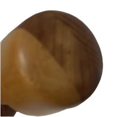 Heirloom Artisan 5” Handmade Wood Baby Rattle Barbell Shape High Quality Unique