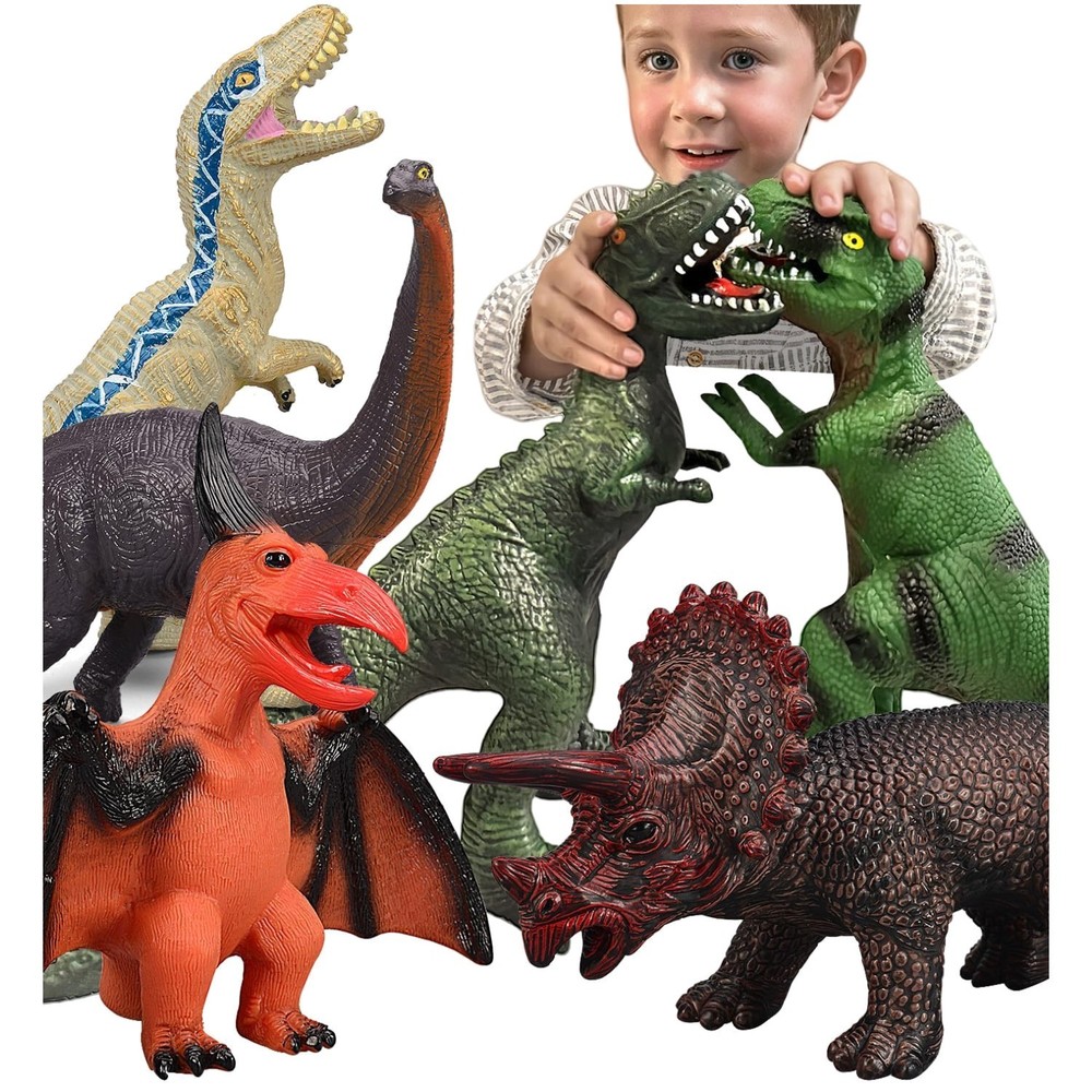 Vibrant Jumbo Dinosaur Figures – Great Gift Idea