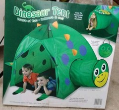 J.S.N.Y. Kids Pop Up Indoor Outdoor Tent #4610, 40×46″ Tunnel Dinosaur Playhouse