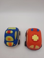 Kidzlane Pull Back Action Cars w/Rattle Toddler Baby Police Car and First Aid