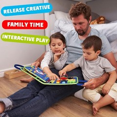 Dinosaur-Themed Montessori Busy Board – 25 Skills-Building Activities for Kids