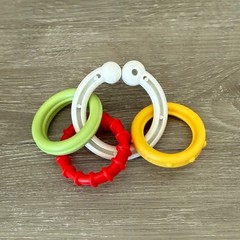 Fisher Price Replacement Teething Ring Toy Sensory Activity Red Green Yellow