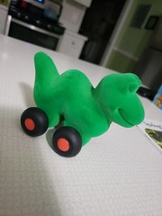 Rubbabu Green Caterpillar Soft Train Toy Wheeled Sensory Toy 4″ X 3″ Velvet GC