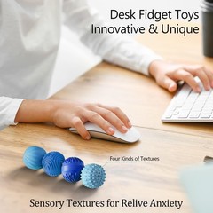 Silicone Magnetic Balls for Adults & Teens,4PCS Sensory Toys for Autism ADHD …
