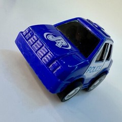 Mini Pull Back Toys Construction Excavator, Bulldozer, Truck & Police Car