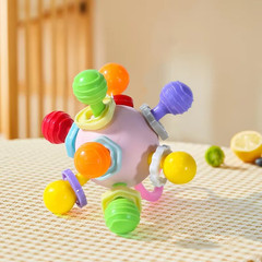 Baby Toys 0 12 Months Rotating Rattle Ball Grasping Activity Baby Development To