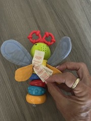 Bright Starts Twisty Bug dragonfly butterfly take along baby toy rattle lights