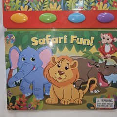 Safari Fun! PeekaBoo Toddlers Sound Book Discover Animal Sounds 3yrs and up.