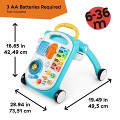 Baby Einstein Musical Mix ‘N Roll 4-in-1 Push 1 Count (Pack of 1), Blue
