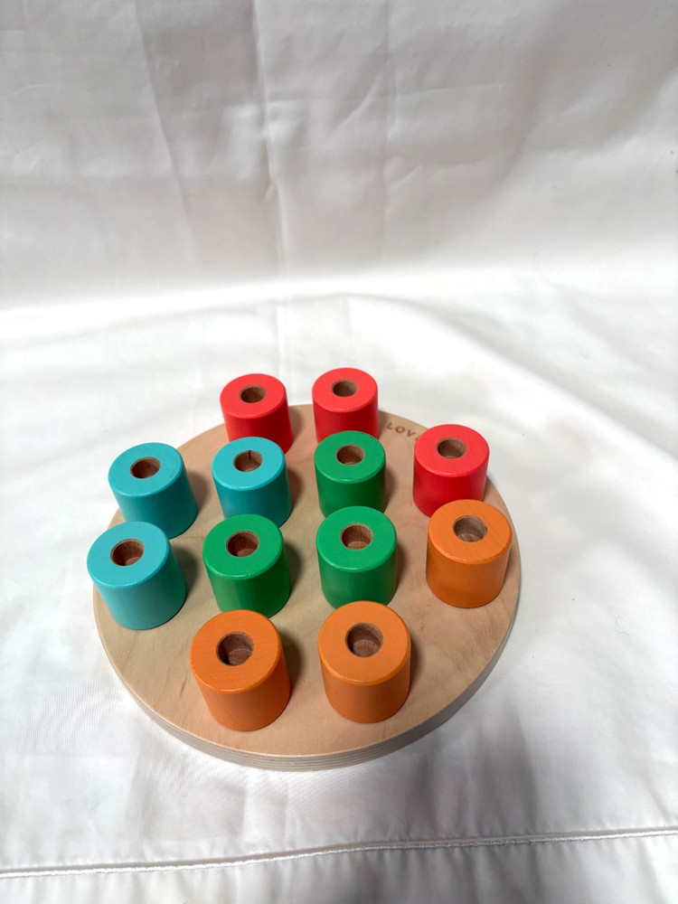 Lovevery Montessori Wooden Stacking Peg Board Adventurer Kit 16-18M Complete Set