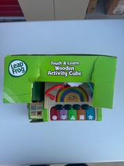 LeapFrog Touch & Learn Wooden Activity Cube – Educational Toddler Toy (Read)