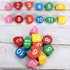 Children New Wooden Clock Puzzle Sorting Toy Gifts Toddler Kid Educational Toy