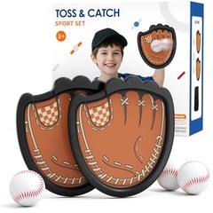 Toss and Catch Ball Set, Outdoor Games for Kids Ages 3-12, Sticky Catch 2 pack