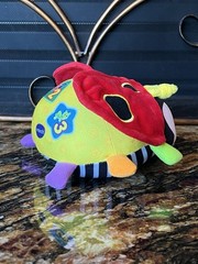 Vtech Plush Ladybug Count & Hug Bug Baby Songs Shapes Colors Music Crinkle Vtg