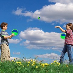 Durable Toss & Catch Set for Kids – Adjustable Paddles & Family Fun Ages 4-8