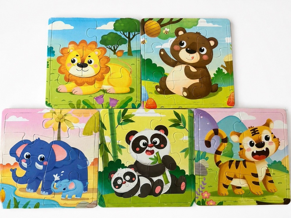 5 Pack Puzzles for Toddlers Baby Kids 2 3 4 5Years Old Color Shape