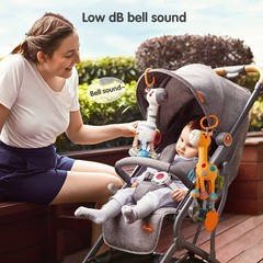 TUMAMA Hanging Toys, 16 inch Plush Animals Baby Rattle, Car Seat Stroller Toy…