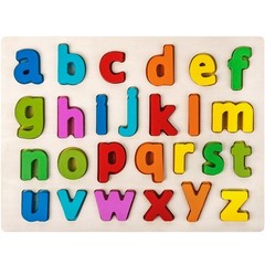 Alphabet Puzzle Wooden Puzzles for Toddlers, ABC Puzzle Shape Alphabet Learni…
