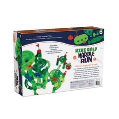 MindWare Marble Run Mini Golf – 75 Track Pieces, 20 Marbles – Ages 4-8