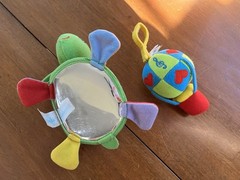 Baby Toy Lot Sensory Plush Rattles Soft Book Lovey Teether Infant Bundle