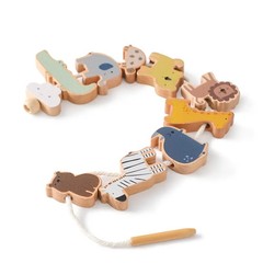 Baby Animal Threading Toys Wooden Stacking Toys Blocks Board Games Wooden