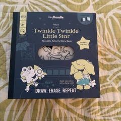 Hey Doodle Twinkle Twinkle Little Star Reusable Activity Story Book Draw , Erase