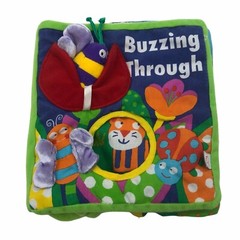 Manhattan Toy soft book ‘Buzzing Through’ tethered toy baby