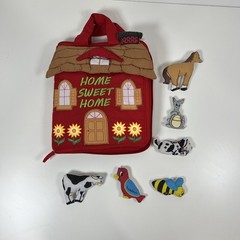 Pockets of Learning Right at Home Quiet Book Animal Activity Busy Book