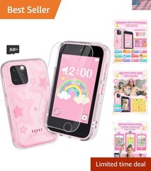 Kids Smart Phone for Girls, 3.5” Touchscreen Kid Phones Toys for Girls 3 4 5…
