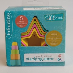 Silicone Stacking Stars 5 Set Bath Learning Toy Soft Durable Easy Counting