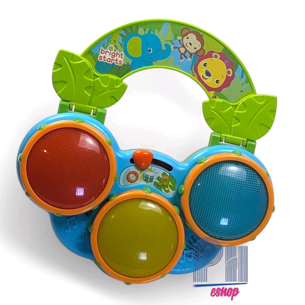 Bright Starts Safari Beats Musical Drums interactive Developmental Baby Toy tyt