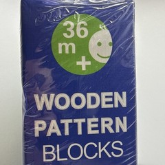 Wooden Pattern Blocks 130 Pieces Education & Development Create Patterns Ages 3+