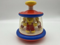 Ambi Toys Tess & Ted Carousel Pop Toy Push Bear Spins PopUp Baby Holland VTG