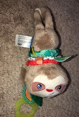 Sloth Plush Music Pull Down Baby Huggable Lovey Stuffed Animal Toy Infantino