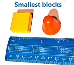Montessori Solid Wood Large Building Block Set for Babies, Toddlers 100 pieces!